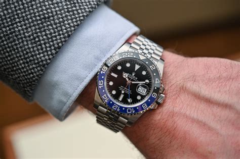 dimensions rolex gmt master 2|Rolex GMT Master 2 batman.